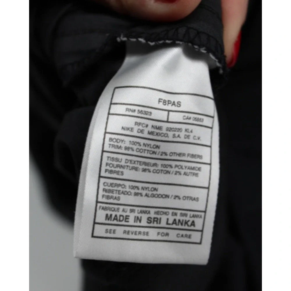 Nike Golf‎ Windbreaker Jacket Mens XL Black Pullover Swoosh Athletic Lightweight
